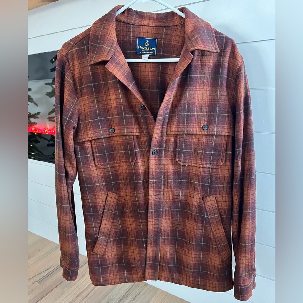 Pendleton x Opening Ceremony plaid wool shacket